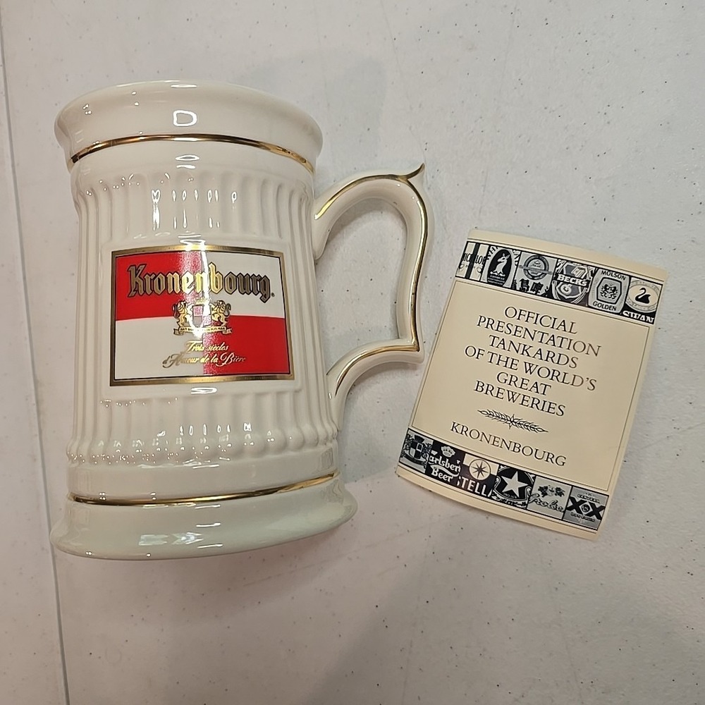 Kronenbourg Franklin Mint Tankard of World's‎ Great Breweries Beer Mug Stein